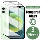 9D 3 шт. полное покрытие закаленное стекло для iPhone XR X XS Max Plus Защита экрана для iPhone 11 12 13 Mini Pro Max стекло