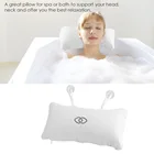 Аксессуары для ванной комнаты Нескользящая спа-подушка для ванны Подушка с присосками Массажная подушка для шеи