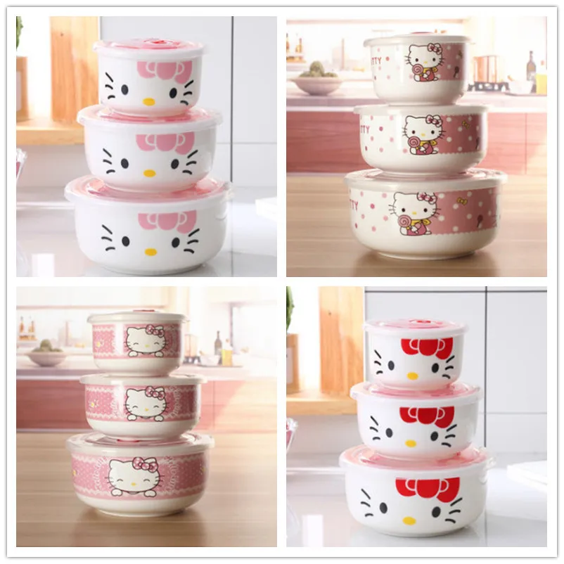 3 шт. керамический Ланч-бокс для микроволновой печи | Дом и сад