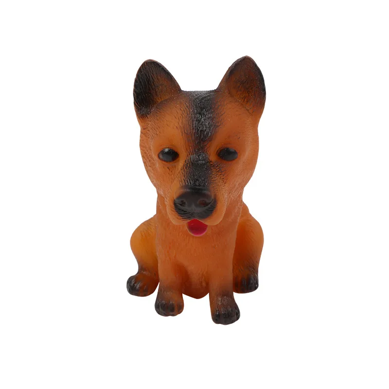 

1/5pcs Sounding Toys Animal Dogs Puppy Pet Models Vent Pinch Squeeze Soft Rubber Float Squeaky Baby Grasping Props