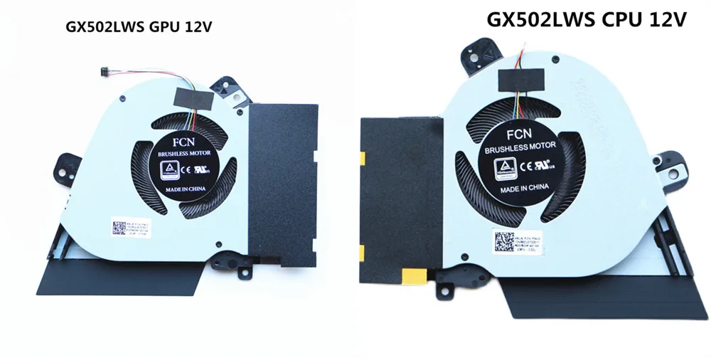 

New Original Laptop CPU/GPU Cooling Fan For Asus ROG Zephyrus M 15 GX502 GX502LWS DFS200912210T GU502 GU502LWS 12V 1A