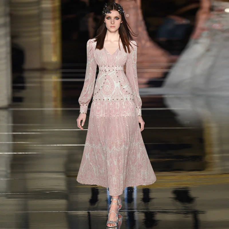 Женское шифоновое платье длинное праздничное винтажное дизайнерское с