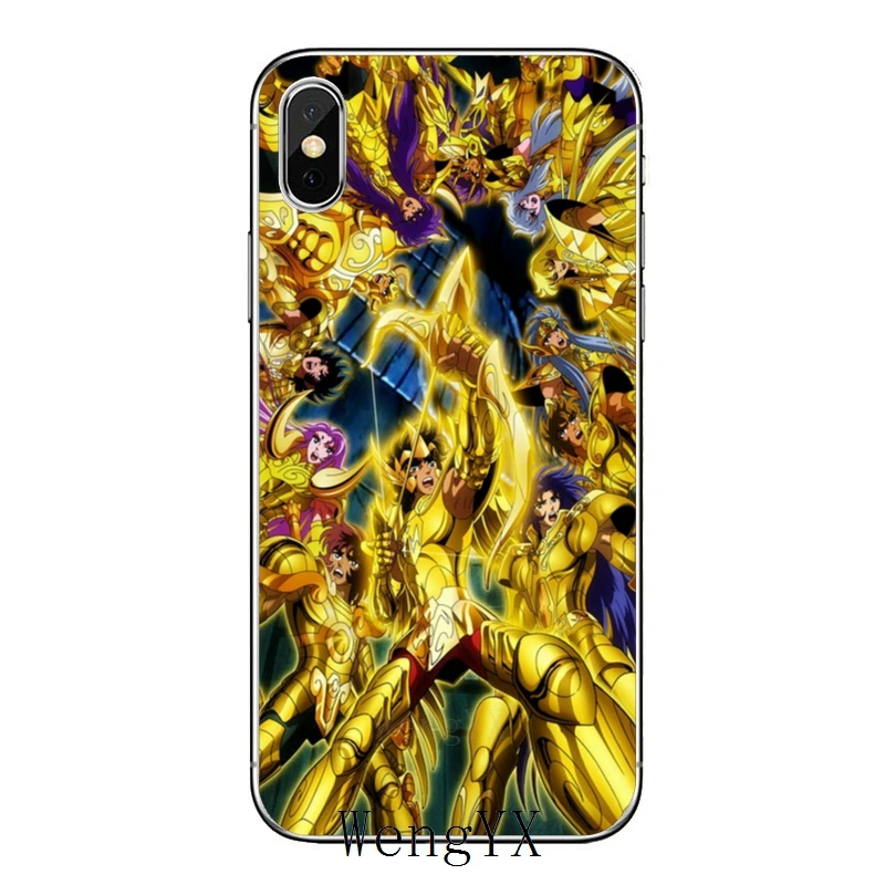 Чехол с изображением рыцаря зодиака аниме Saint Seiya для Samsung Galaxy S10 Lite S9 S8 S7 S6 edge Plus S5 S4
