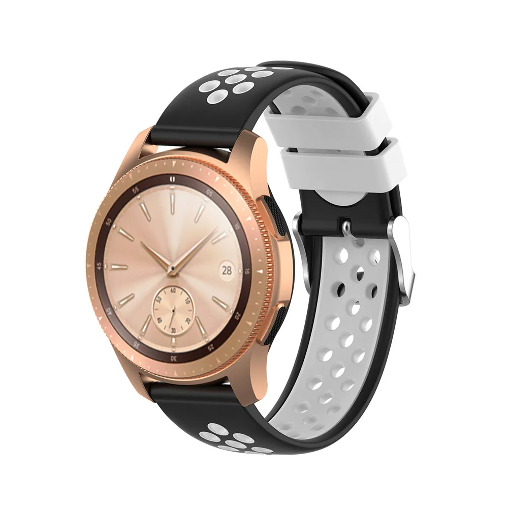 Силиконовый ремешок 20 мм для Garmin VIVOMOVE 3/HR Sport для samsung Galaxy Watch 42 мм R815 для Timex Weekender/Expedition