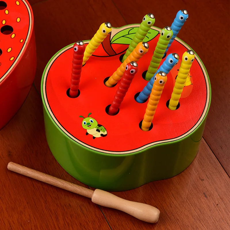 Детская деревянная игрушка Caterpiller пазл для раннего развития детей Обучающие