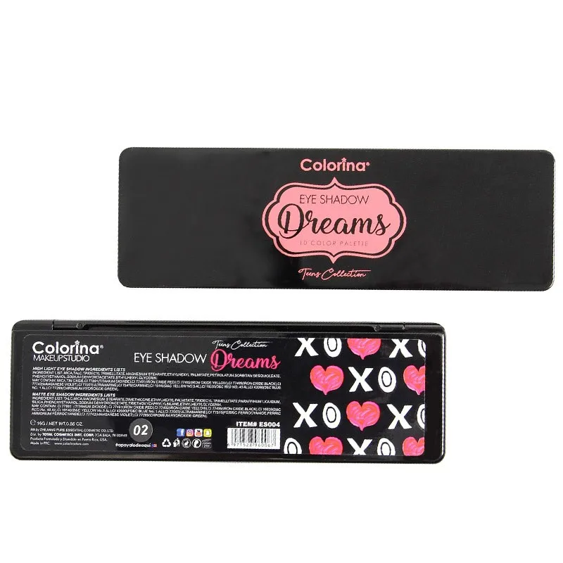 10 цветов матовые пигментные блестящие тени для век водостойкие долговечные