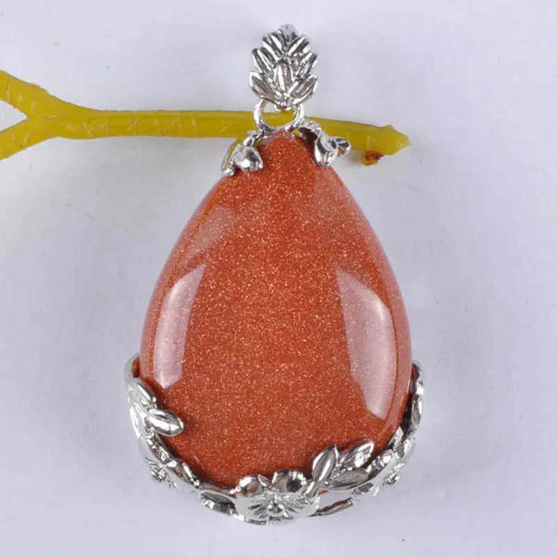 Tigereye Cristal Carnelian Teardrop Bead Image 5