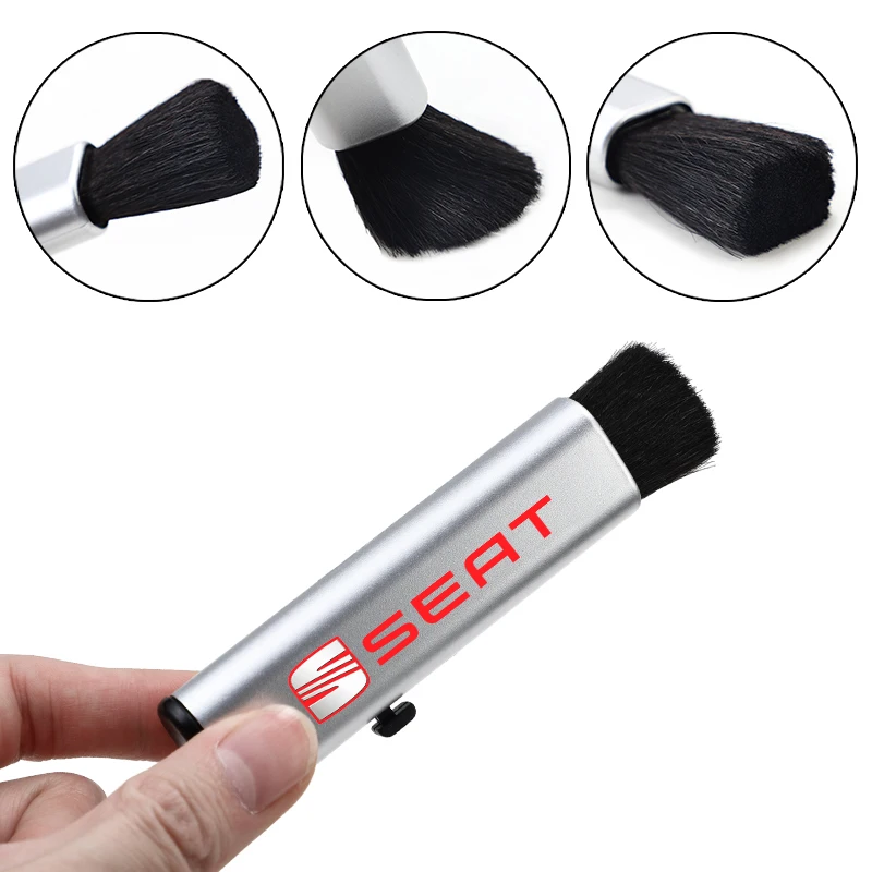 1 шт. Автомобильная выдвижная щетка для чистки искусственная шерстяная мягкая Seat