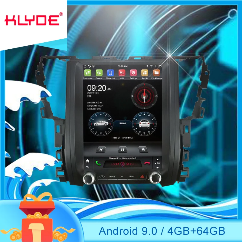 Автомобильный DVD-плеер KLYDE PX6 DSP Android 9 4 Гб + 64 IPS Wifi Bluetooth 5 0 RDS автомобильное радио GPS
