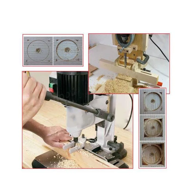 

1Pcs HSS Twist Drill Bits Woodworking Drill Tools Kit Mortising Chisel Drill Square Hole Saw For Woodworking Punch Tool 6-30mm