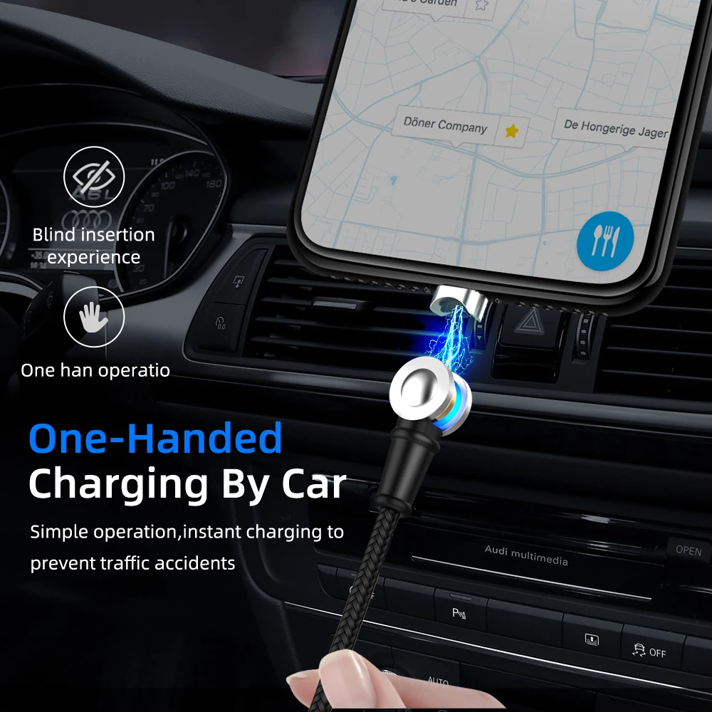 Магнитный кабель Micro USB Type C для Samsung Huawei мобильный телефон зарядное устройство