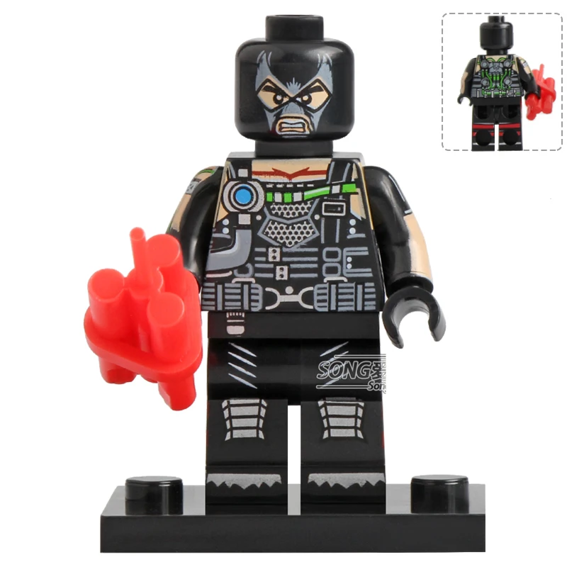 Конструктор с супергероями Бэтменом Мстителями минифигом сборные строительные