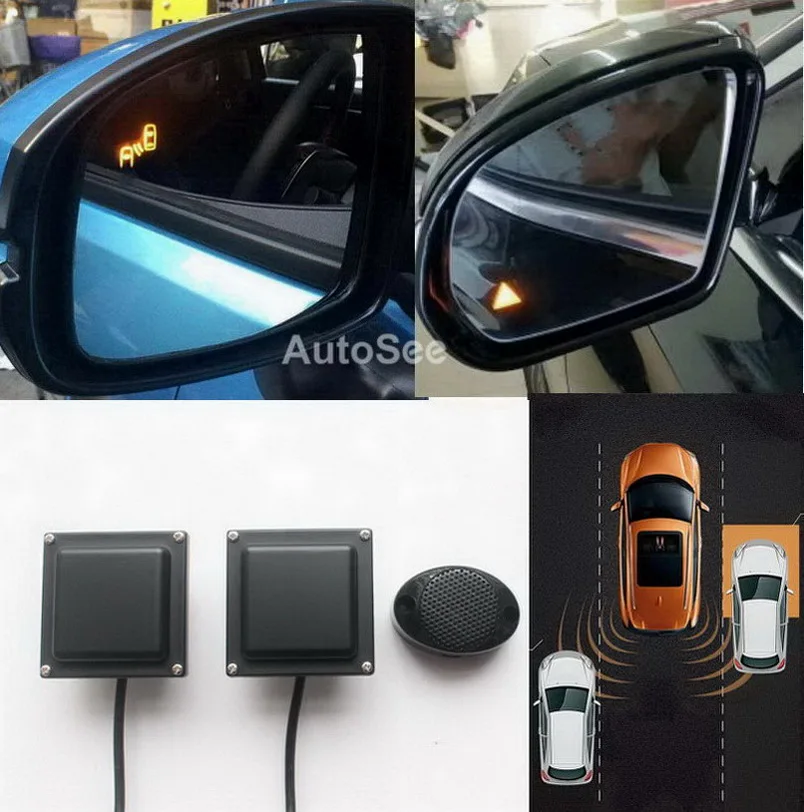 Радар-датчик для слепых зон Peugeot 206 207 301 307 308 408 508 2008 3008 4008 5008 BSD BSM зеркальный