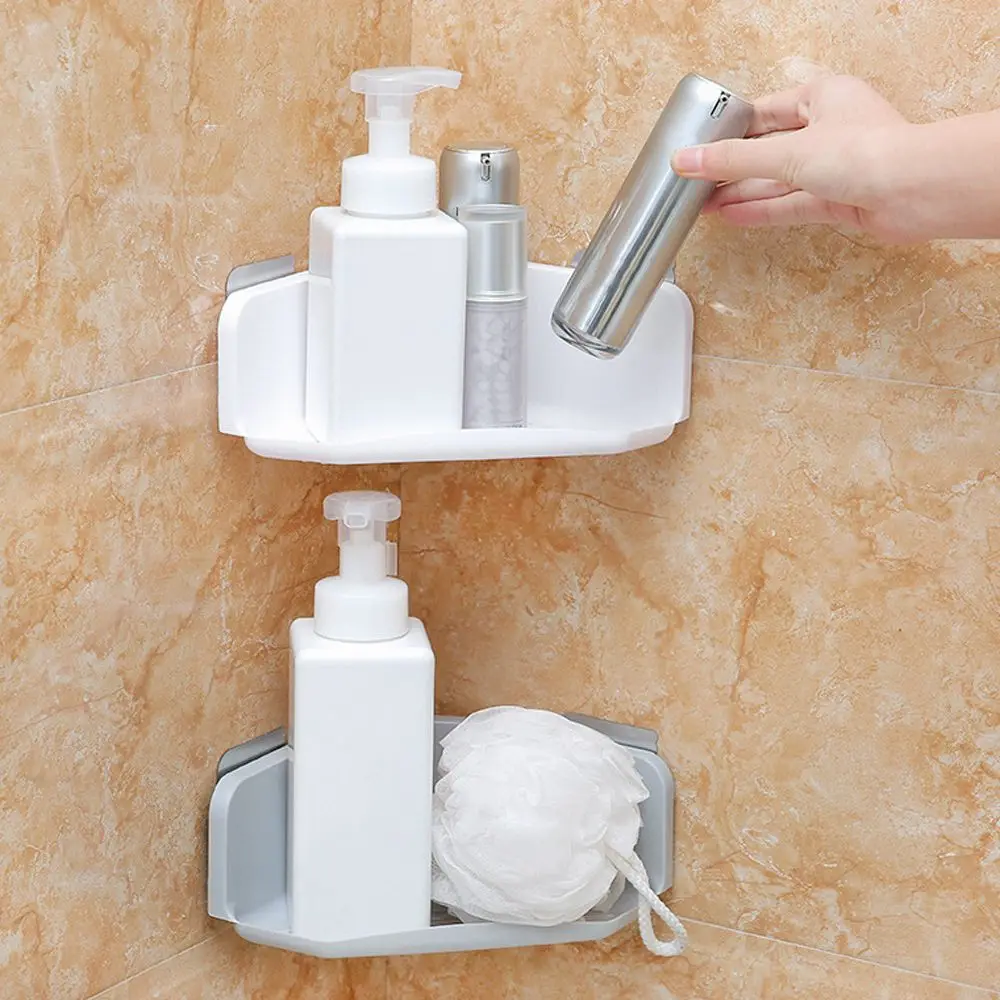 Угловая полка для ванной комнаты на присоске душа с шампунем держатель кухни