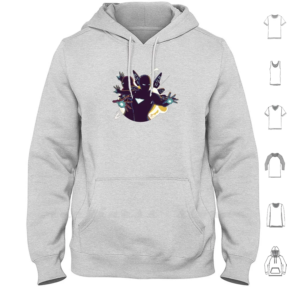 

Iron Love Hoodie Long Sleeve Hero Man Superhero Mouse Universe Movie Film Infinity Retro Humor Animal Rat Comics Time