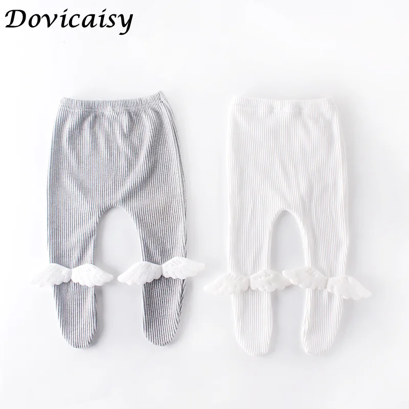 Леггинсы для девочек повседневные однотонные в Корейском стиле с милым крылом