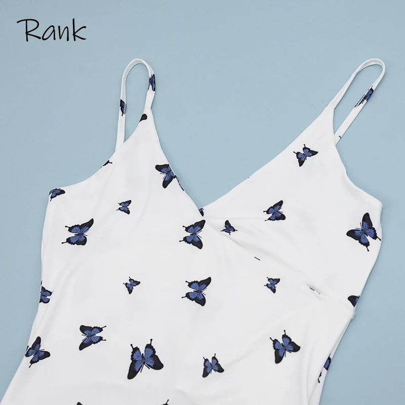 

Butterfly Print Fashion Women Sexy V-Neck Backless Mini Dress Club Party Skinny Short Dresses Bodycon Undefined Women's Clothing