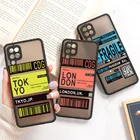 Чехол для Samsung A32, A50, A51, A71, A52, A72, A12, A21S, A31, A10s, A01, Core A30, A20, чехол для Galaxy Note 10 Plus, 20, ультраматовый чехол из поликарбоната