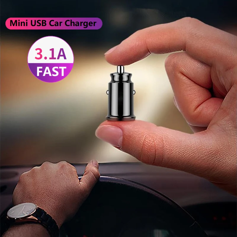 Мини Переходник USB для зарядки в машине 3.1A 4.8A 12V универсальный BMW F30 F10 X5 E53 F15 E70 E71 X6