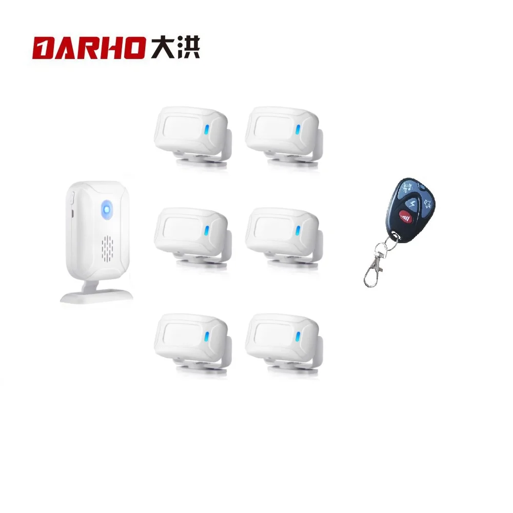 Darho Welcome Motion Sensor Security Alarm 36 Songs DoorBell Chime Wireless Smart Home 4 LED Night Light Door Window Store Shop