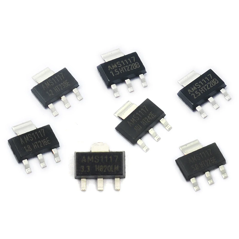 

10PCS AMS1117 AMS1117-3.3V AMS1117-ADJ AMS1117-1.8 AMS1117-1.2 AMS1117-5.0 AMS1117-2.5 AMS1117-3.3 AMS1117-5.0 AMS1117-1.5