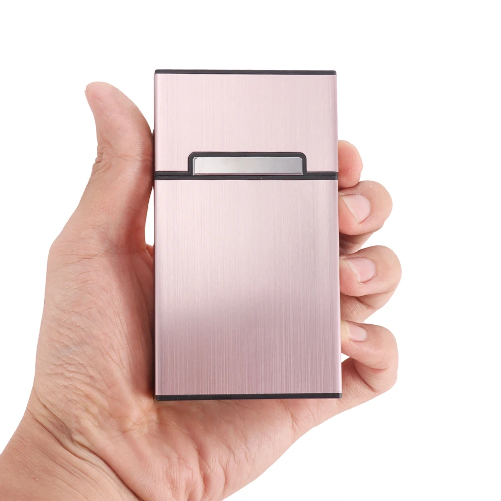 

2021 NEW Ultra Thin Fashion Pipe Creative Personality Cigaret Case Slim Metal Box Aluminum Gift Box Mini Cigarette Holder