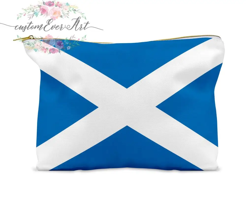 Шотландская косметичка персонализированная маленькая сумочка для туалетных