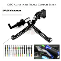 cnc brake handle bar lever extendable folding adjustable brake clutch levers for suzuki dl650 dl 650 v strom 2011 2012