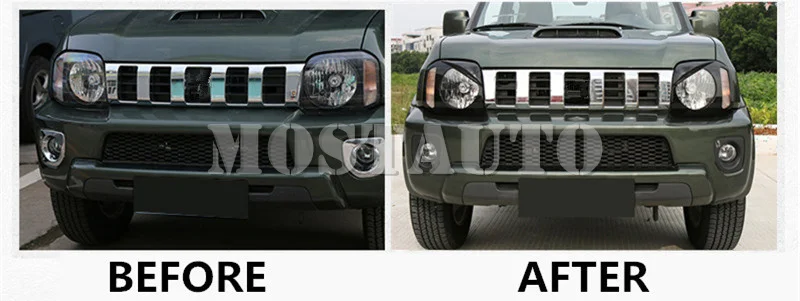 Крышка передней фары в стиле птицы из АБС пластика для Suzuki Jimny 2007 2017 2 шт.