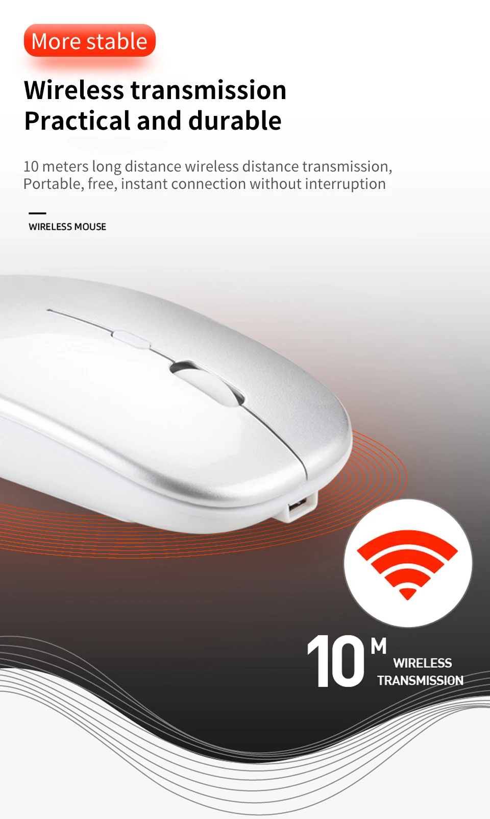 Antscope, новинка, Bluetooth, двойной режим, зарядка, мышь, 5,0, бесшумная, для ноутбука, игры, 2,4g, беспроводная мышь для ноутбука, настольного компьютера, Mause