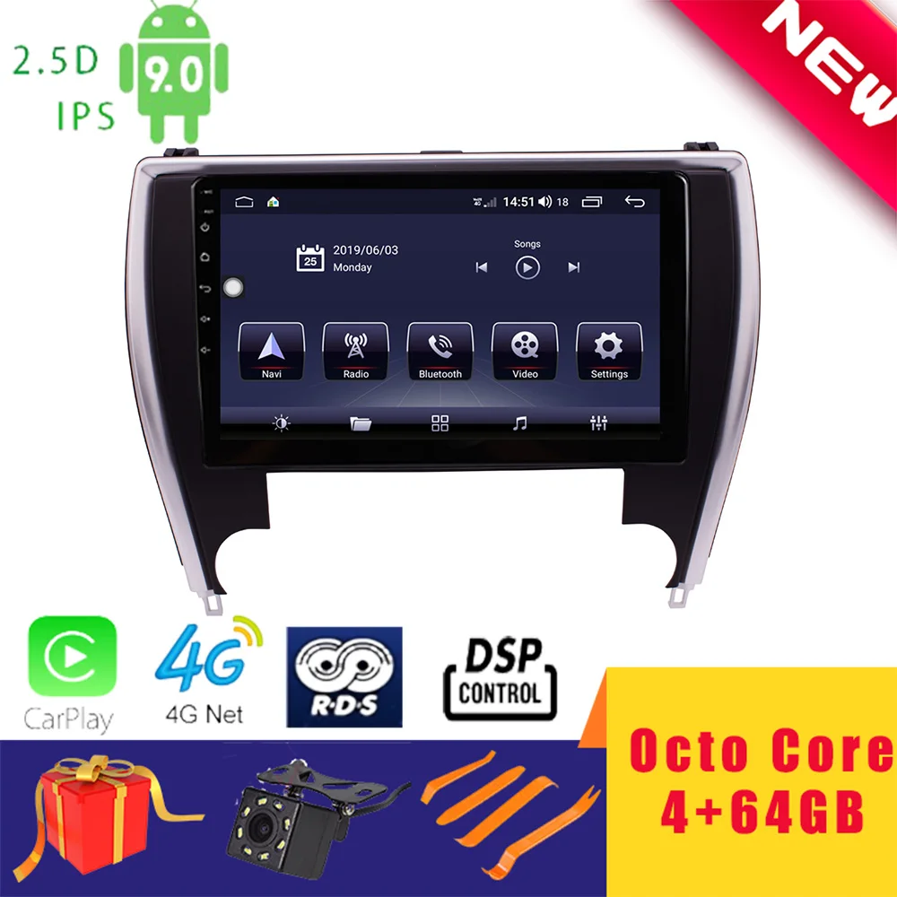 10 1 &quotAndroid 0 автомобильный мультимедийный плеер для Toyota Camry 2015-17 Версия США стерео