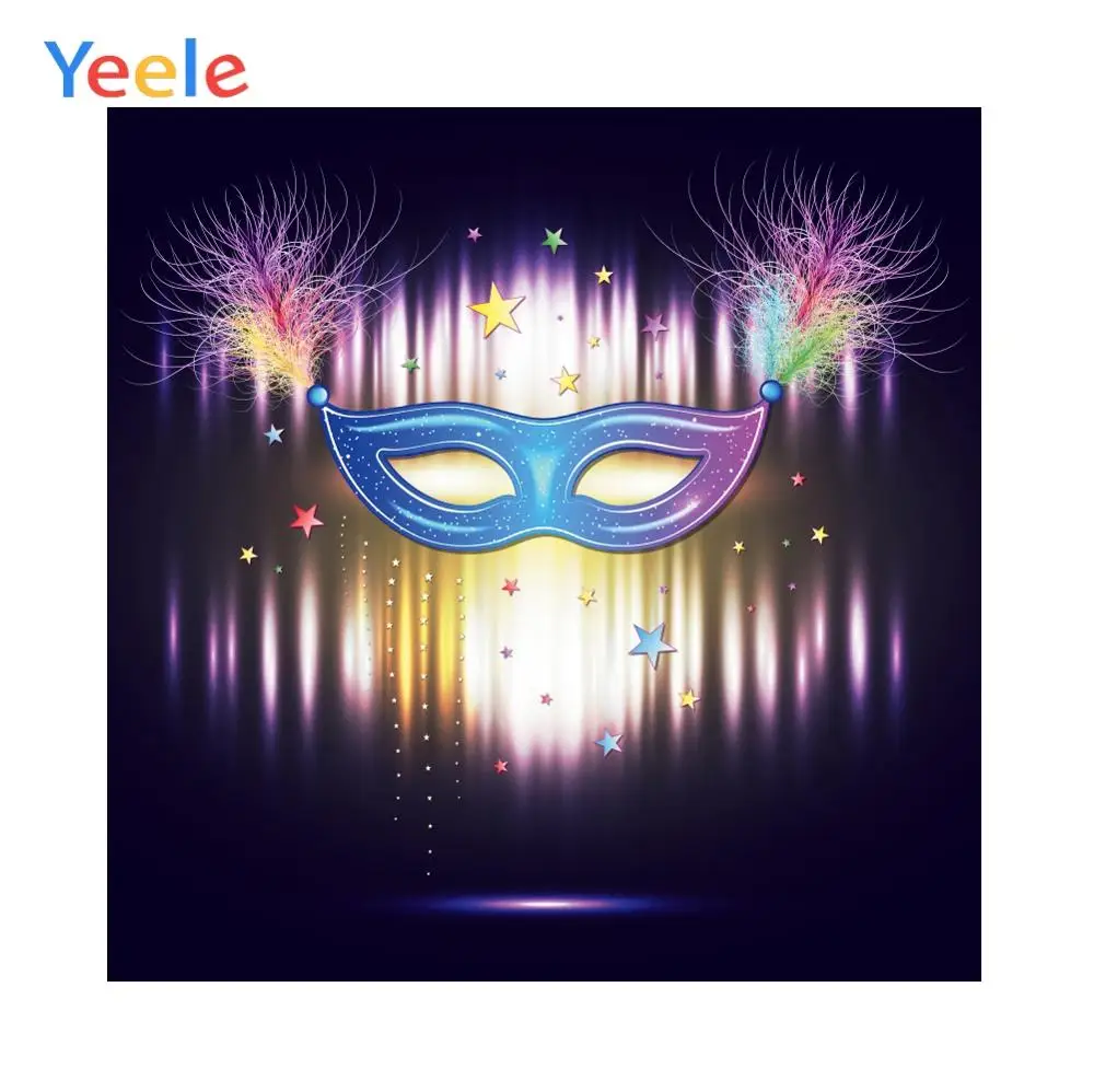 Yeele Purim праздничные вечерние фоны для фотосъемки с маской и декором в виде