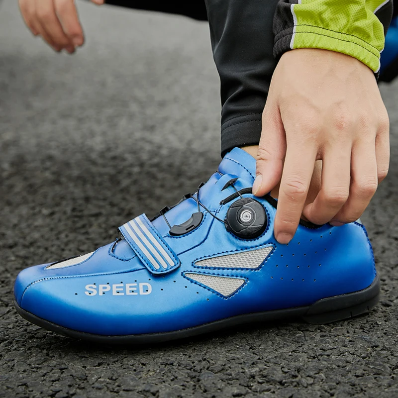 

Men Outdoor Road Bike Shoes Non-Locking Breathable Mountain Cycling Bicycle Shoes Women Breathable Sports Sneakers Big Size