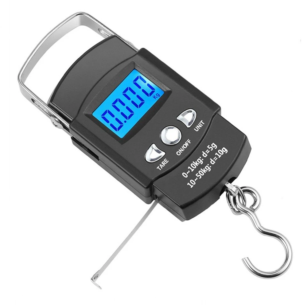

50kg Digital Travel Fish Luggage Postal Hanging Hook Electronic Weighing Scale Multipurpose Equipment With Electronic Display