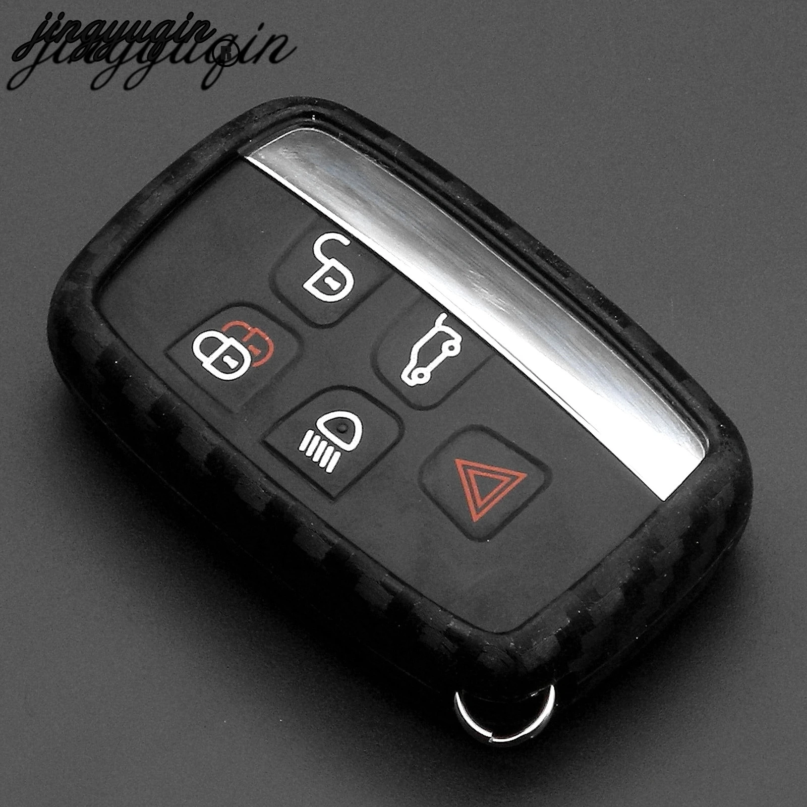 Чехол для ключа из углеродного волокна jingyuqin Land Rover RANGE ROVER SPORT Freelander 2 DISCOVERY jaguar XE XJ