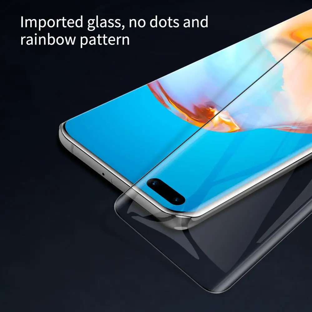 Для Huawei P40 Pro Plus P30 Полное покрытие Закаленное стекло Защитная пленка NILLKIN 3D DS + MAX