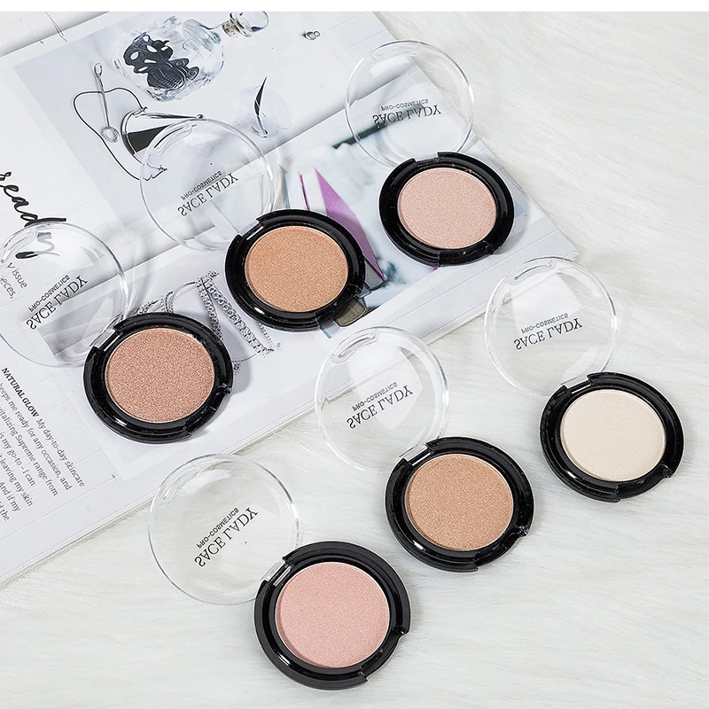 Высококачественные блестящие Румяна 1 шт. ровный макияж контур для лица розовые