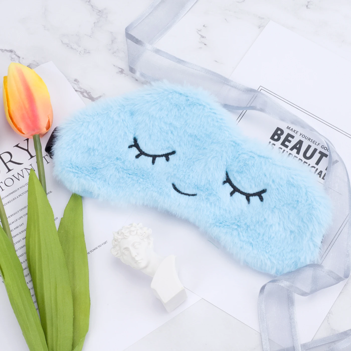 Милые маска для глаз плюшевый детская сна спальный с героями мультфильмов