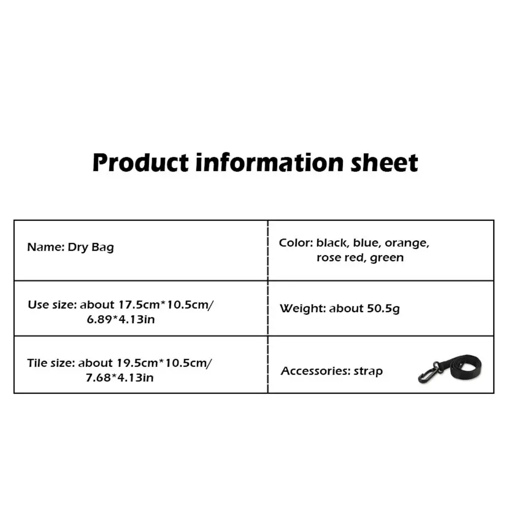 Сухой мешок ПВХ мобильный телефон IPX8 водонепроницаемый прозрачный пакет чехол с