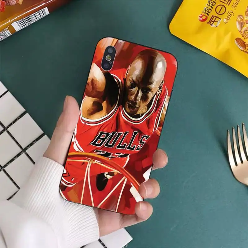 

YNDFCNB Basketball 23 Jordan Phone Case for iPhone 11 12 pro XS MAX 8 7 6 6S Plus X 5S SE 2020 XR cover