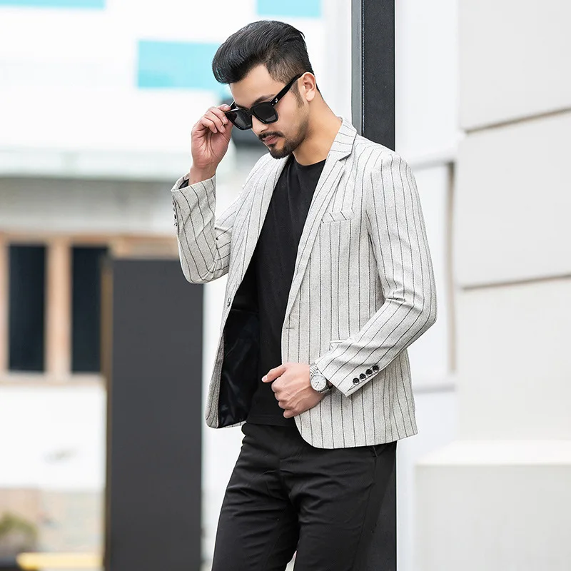 Zogaa 2019 новые мужские Умные повседневные Пиджаки Тонкий мужской блейзер костюмы