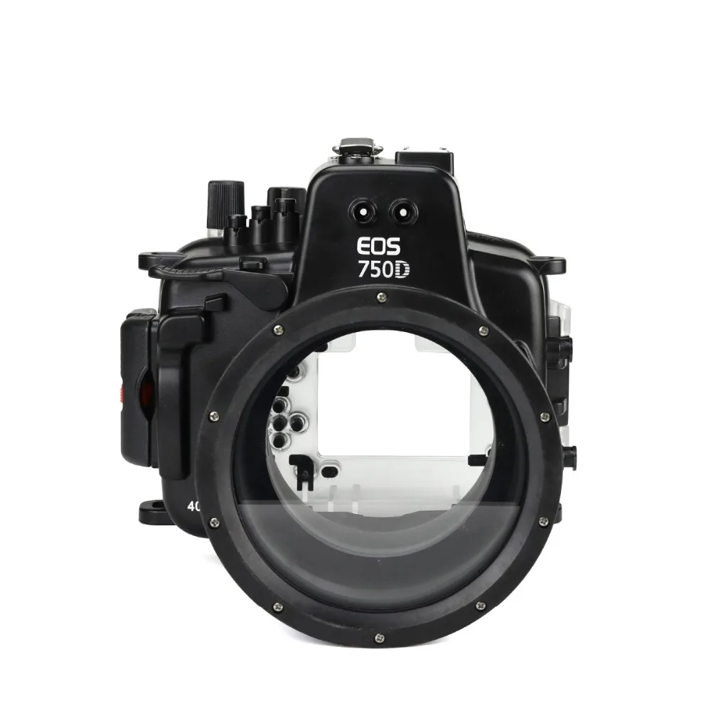 安い 防水キヤノン650d 700dのためeos 750D T6iキスX8iスキューバダイビングウォータースポーツ水泳漂流サーフィンカメラ保護ケースバッグ