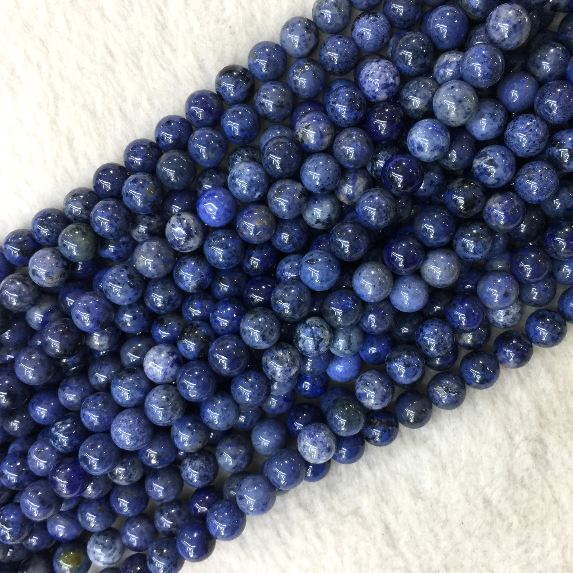 Veemake Blue Dumortierite DIY ожерелье браслет серьги натуральный кристалл драгоценный