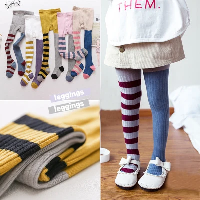 Колготки для девочек Чулки малышей Детские колготки Брюки Сезон осень зима Bebe Fille