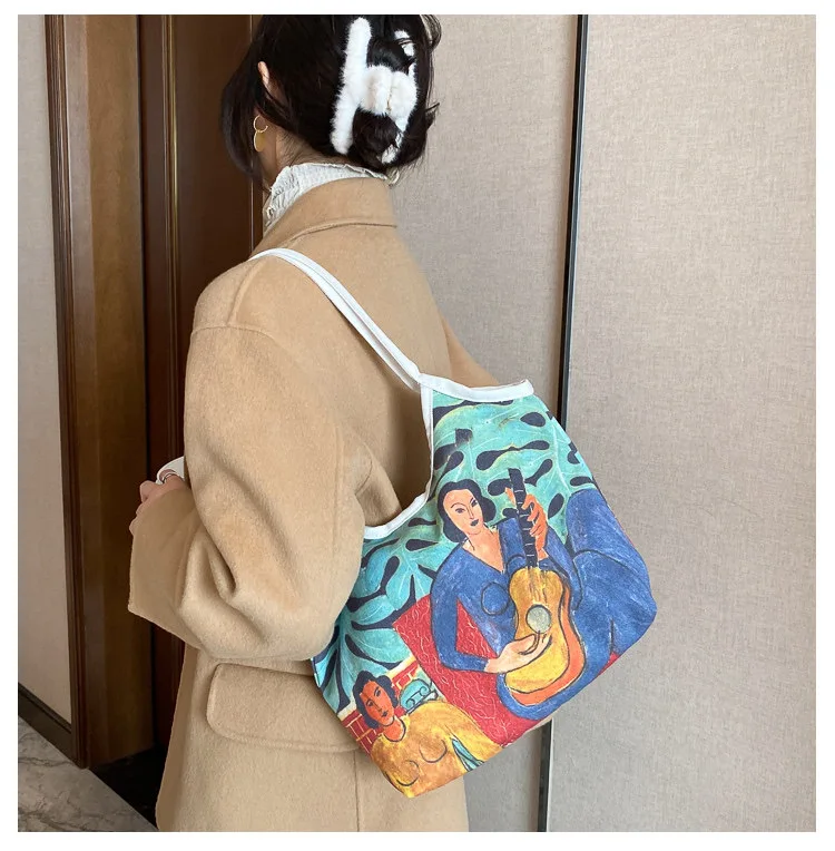 Женская сумочка с ручками в стиле ретро винтажные тоуты на плечо из