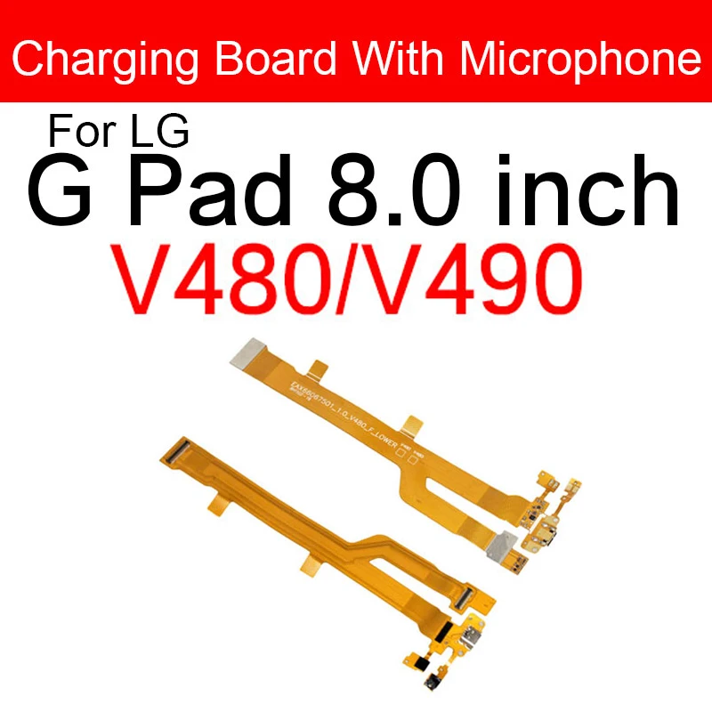 Микро зарядное устройство USB разъем гибкий кабель для LG G Pad 8 0 V480 V490 зарядный с