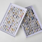 Оптовая продажа, 50 шт.партия, высококачественные кольца из нержавеющей стали для мужчин и женщин, подарок для вечерние, смешанные стильные кольца