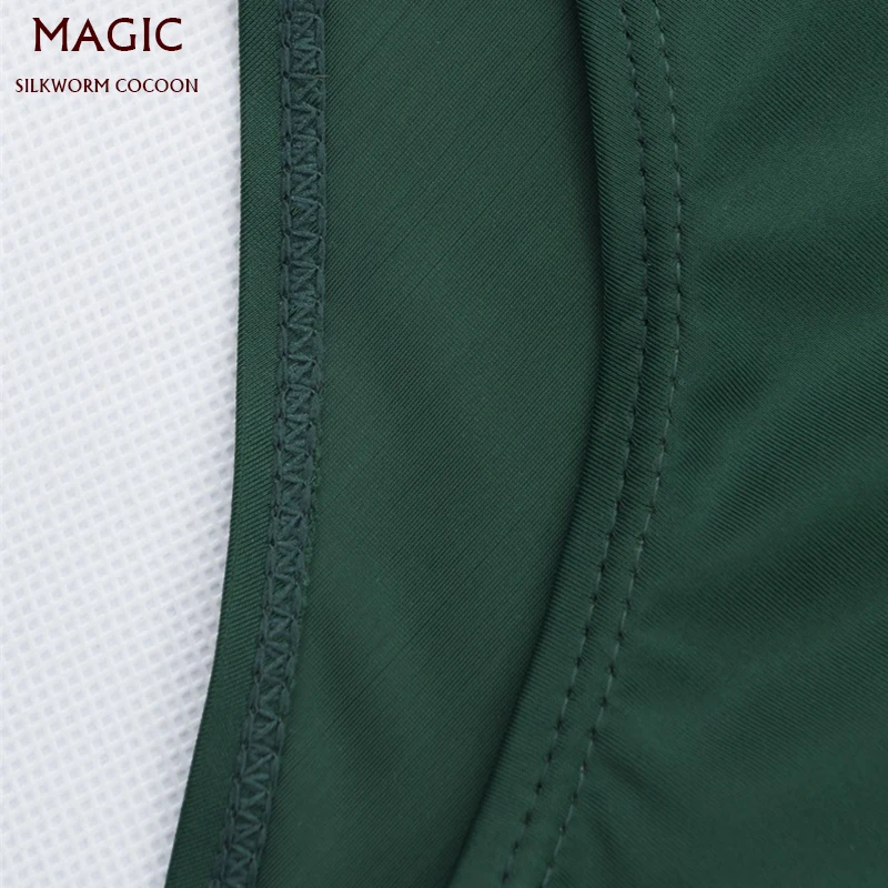 Однотонный зеленый комплект бикини Женский пикантный купальник с жилетом и