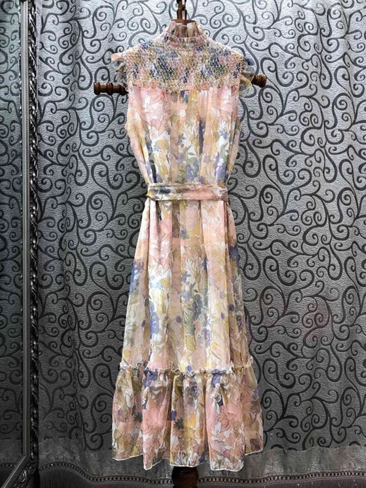 Женское вечернее платье без рукавов Элегантное повседневное до середины икры с