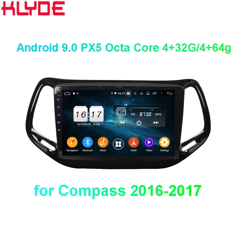 KLYDE телефон диагональю 10 1 дюйма система android 9 0 автомобильное радио аудио для